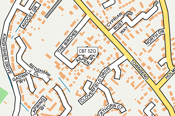 CB7 5ZQ map - OS OpenMap – Local (Ordnance Survey)