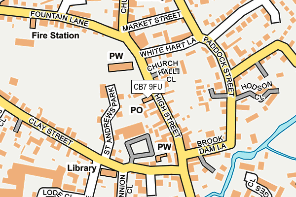 CB7 9FU map - OS OpenMap – Local (Ordnance Survey)