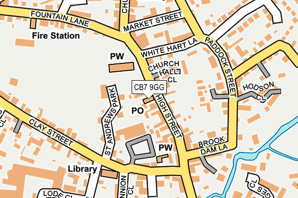 CB7 9GG map - OS OpenMap – Local (Ordnance Survey)