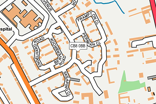 CB8 0BB map - OS OpenMap – Local (Ordnance Survey)