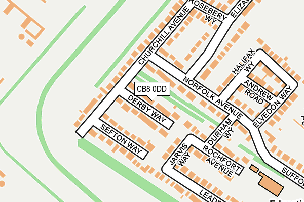 CB8 0DD map - OS OpenMap – Local (Ordnance Survey)