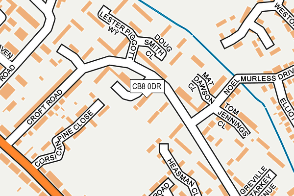 CB8 0DR map - OS OpenMap – Local (Ordnance Survey)