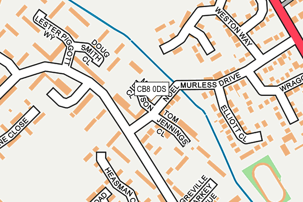 CB8 0DS map - OS OpenMap – Local (Ordnance Survey)