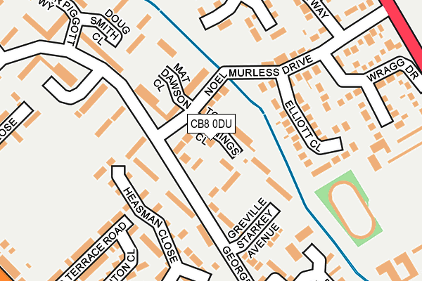 CB8 0DU map - OS OpenMap – Local (Ordnance Survey)