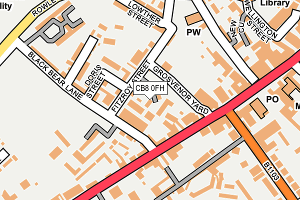 CB8 0FH map - OS OpenMap – Local (Ordnance Survey)