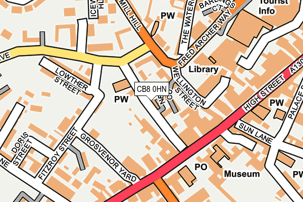 CB8 0HN map - OS OpenMap – Local (Ordnance Survey)