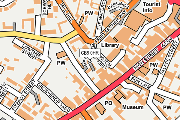 CB8 0HR map - OS OpenMap – Local (Ordnance Survey)