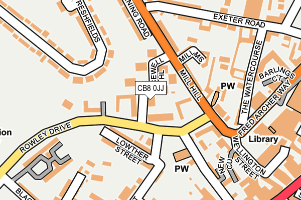 CB8 0JJ map - OS OpenMap – Local (Ordnance Survey)