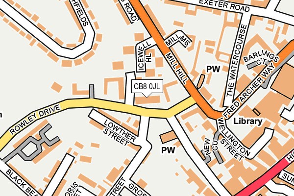 CB8 0JL map - OS OpenMap – Local (Ordnance Survey)