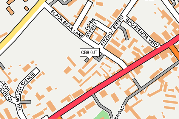 CB8 0JT map - OS OpenMap – Local (Ordnance Survey)