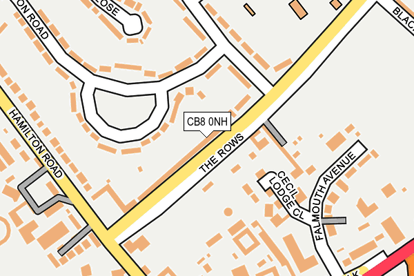 CB8 0NH map - OS OpenMap – Local (Ordnance Survey)