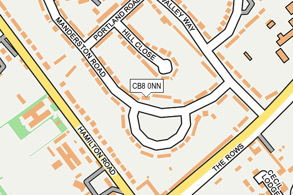CB8 0NN map - OS OpenMap – Local (Ordnance Survey)