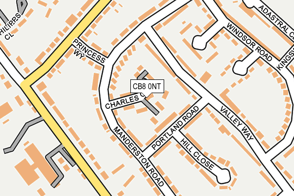 CB8 0NT map - OS OpenMap – Local (Ordnance Survey)
