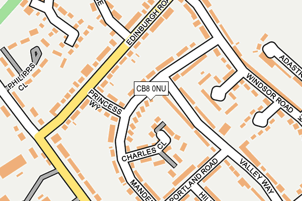 CB8 0NU map - OS OpenMap – Local (Ordnance Survey)