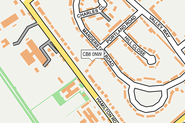 CB8 0NW map - OS OpenMap – Local (Ordnance Survey)