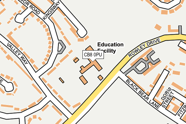 CB8 0PU map - OS OpenMap – Local (Ordnance Survey)