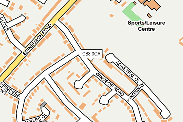 CB8 0QA map - OS OpenMap – Local (Ordnance Survey)