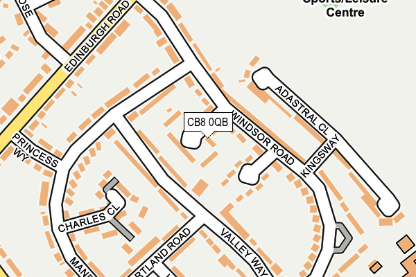 CB8 0QB map - OS OpenMap – Local (Ordnance Survey)