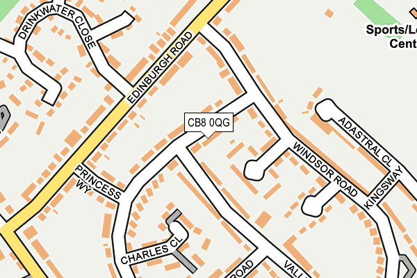 CB8 0QG map - OS OpenMap – Local (Ordnance Survey)