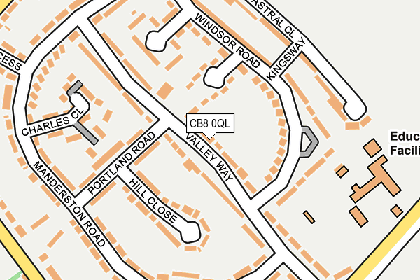 CB8 0QL map - OS OpenMap – Local (Ordnance Survey)