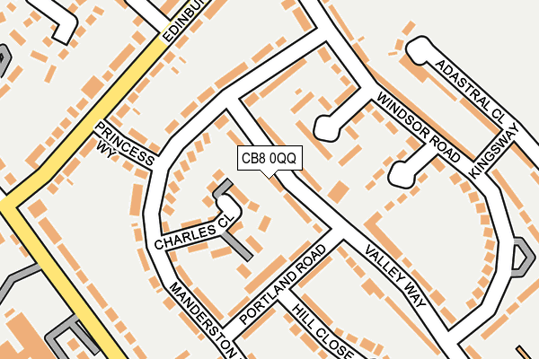 CB8 0QQ map - OS OpenMap – Local (Ordnance Survey)