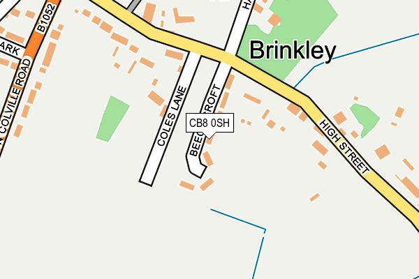 CB8 0SH map - OS OpenMap – Local (Ordnance Survey)