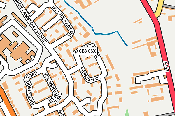 CB8 0SX map - OS OpenMap – Local (Ordnance Survey)