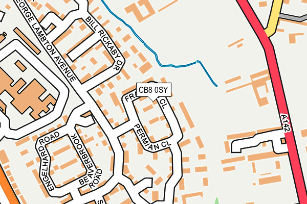 CB8 0SY map - OS OpenMap – Local (Ordnance Survey)