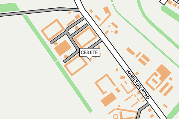 CB8 0TE map - OS OpenMap – Local (Ordnance Survey)