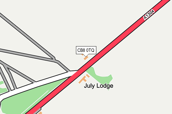 CB8 0TQ map - OS OpenMap – Local (Ordnance Survey)