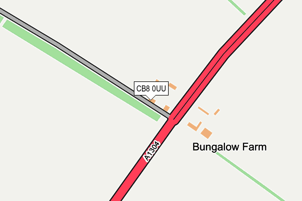 CB8 0UU map - OS OpenMap – Local (Ordnance Survey)