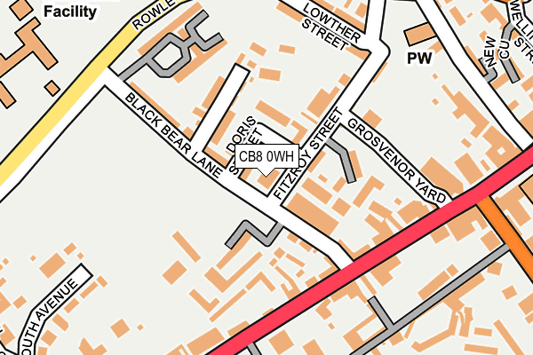 CB8 0WH map - OS OpenMap – Local (Ordnance Survey)