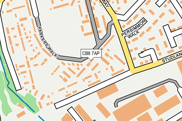 CB8 7AP map - OS OpenMap – Local (Ordnance Survey)