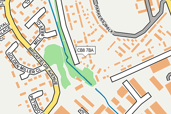 CB8 7BA map - OS OpenMap – Local (Ordnance Survey)