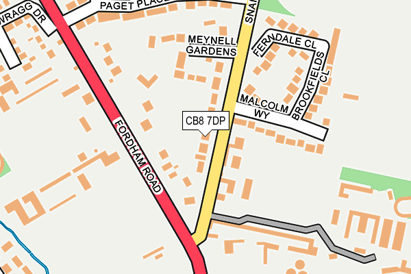 CB8 7DP map - OS OpenMap – Local (Ordnance Survey)