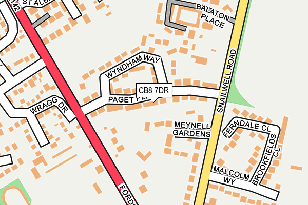 CB8 7DR map - OS OpenMap – Local (Ordnance Survey)