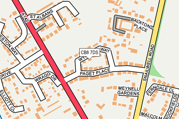 CB8 7DS map - OS OpenMap – Local (Ordnance Survey)