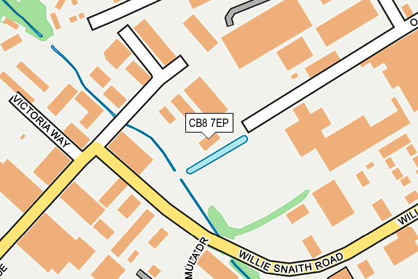 CB8 7EP map - OS OpenMap – Local (Ordnance Survey)