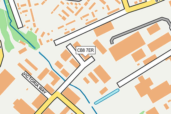 CB8 7ER map - OS OpenMap – Local (Ordnance Survey)