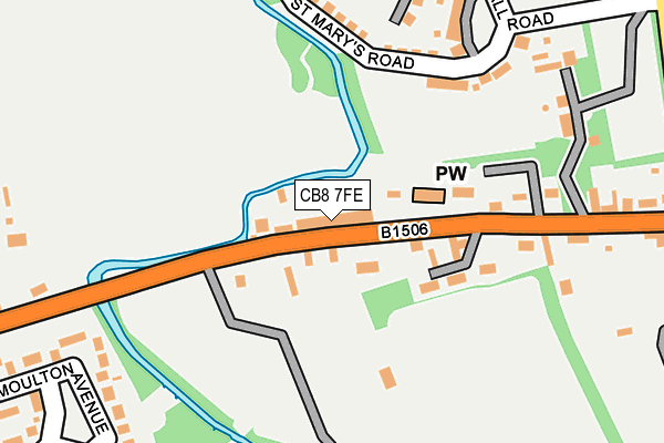 CB8 7FE map - OS OpenMap – Local (Ordnance Survey)