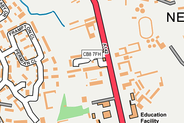 CB8 7FH map - OS OpenMap – Local (Ordnance Survey)
