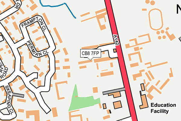 CB8 7FP map - OS OpenMap – Local (Ordnance Survey)