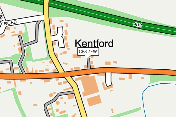 CB8 7FW map - OS OpenMap – Local (Ordnance Survey)