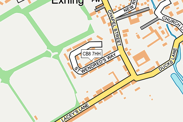 CB8 7HH map - OS OpenMap – Local (Ordnance Survey)