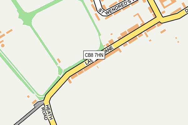 CB8 7HN map - OS OpenMap – Local (Ordnance Survey)