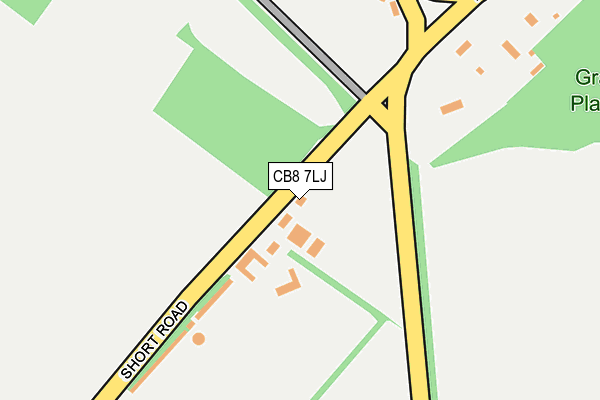 CB8 7LJ map - OS OpenMap – Local (Ordnance Survey)