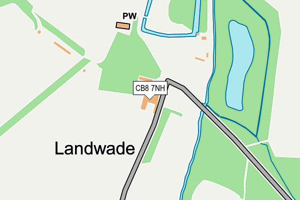 CB8 7NH map - OS OpenMap – Local (Ordnance Survey)