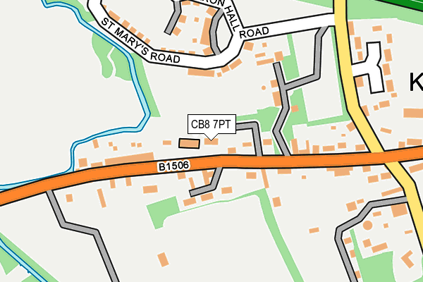 CB8 7PT map - OS OpenMap – Local (Ordnance Survey)