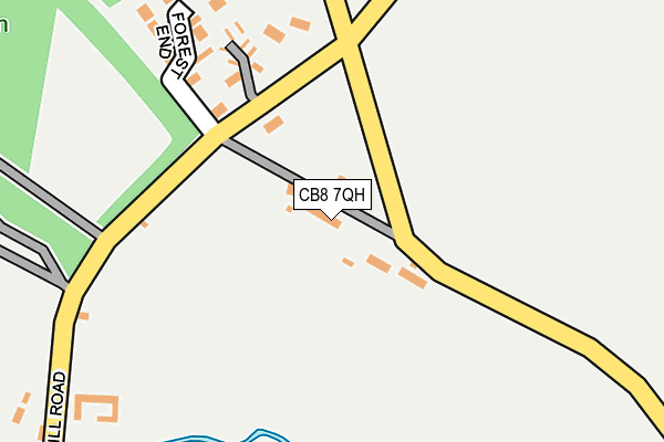CB8 7QH map - OS OpenMap – Local (Ordnance Survey)