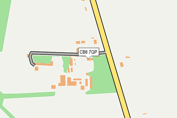 CB8 7QP map - OS OpenMap – Local (Ordnance Survey)
